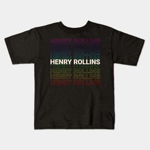 Henry Rollins Kinetic Typography Style Kids T-Shirt by car lovers in usa